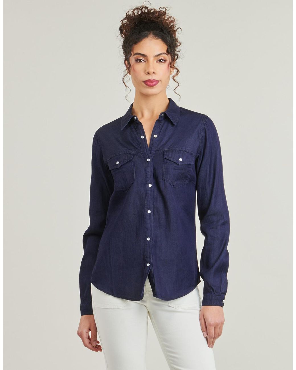 Vila Blue Shirt Vibista Denim