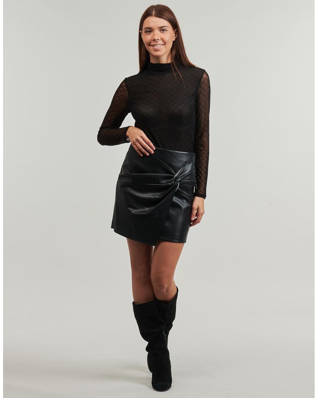 Vero Moda Black Short Skirts Vmgawn Mw Pu Short