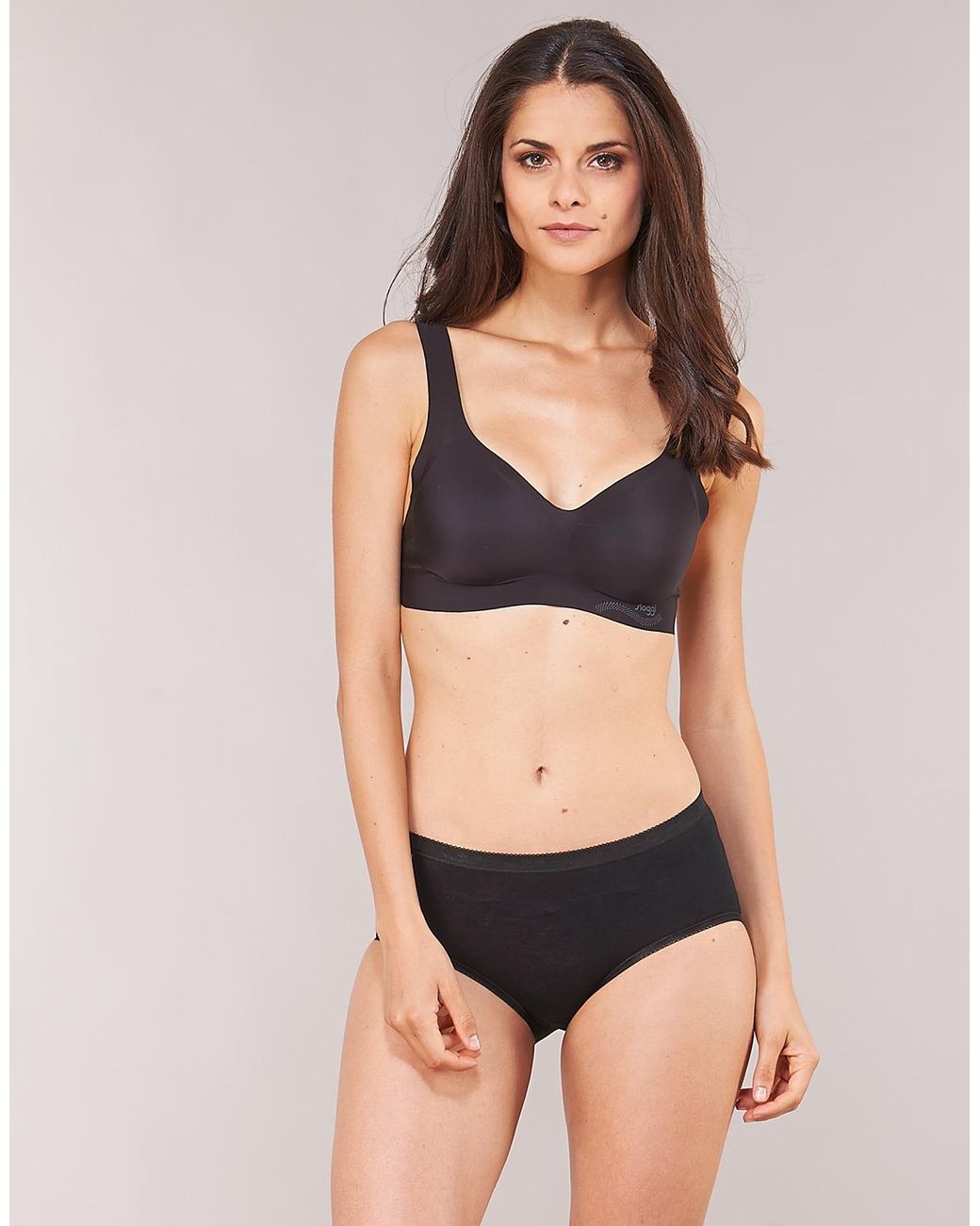 Sloggi Black Basic+ X 4 Knickers/panties