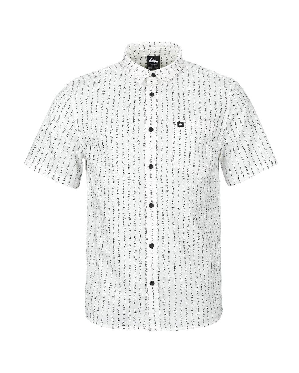 Quiksilver White Short Sleeved Shirt Apero Classic Ss for men