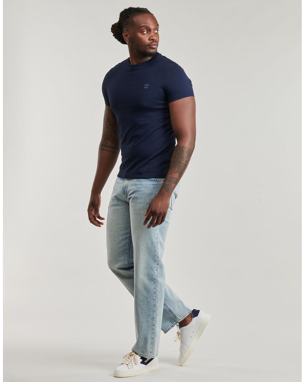 Timberland Blue T Shirt Dunstan River Short Sleeve Tee for men