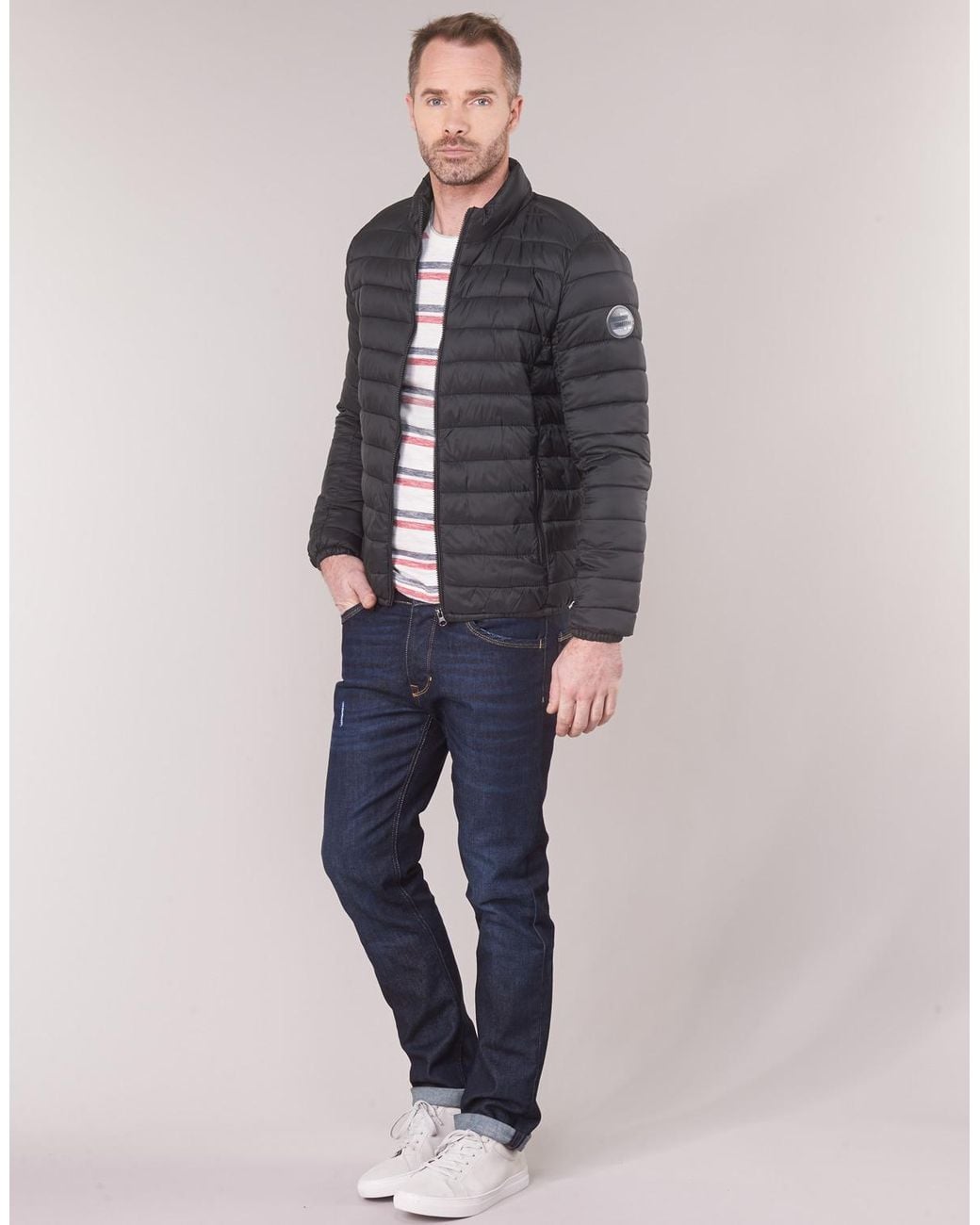 Teddy Smith Gray Duffel Coats Blight for men