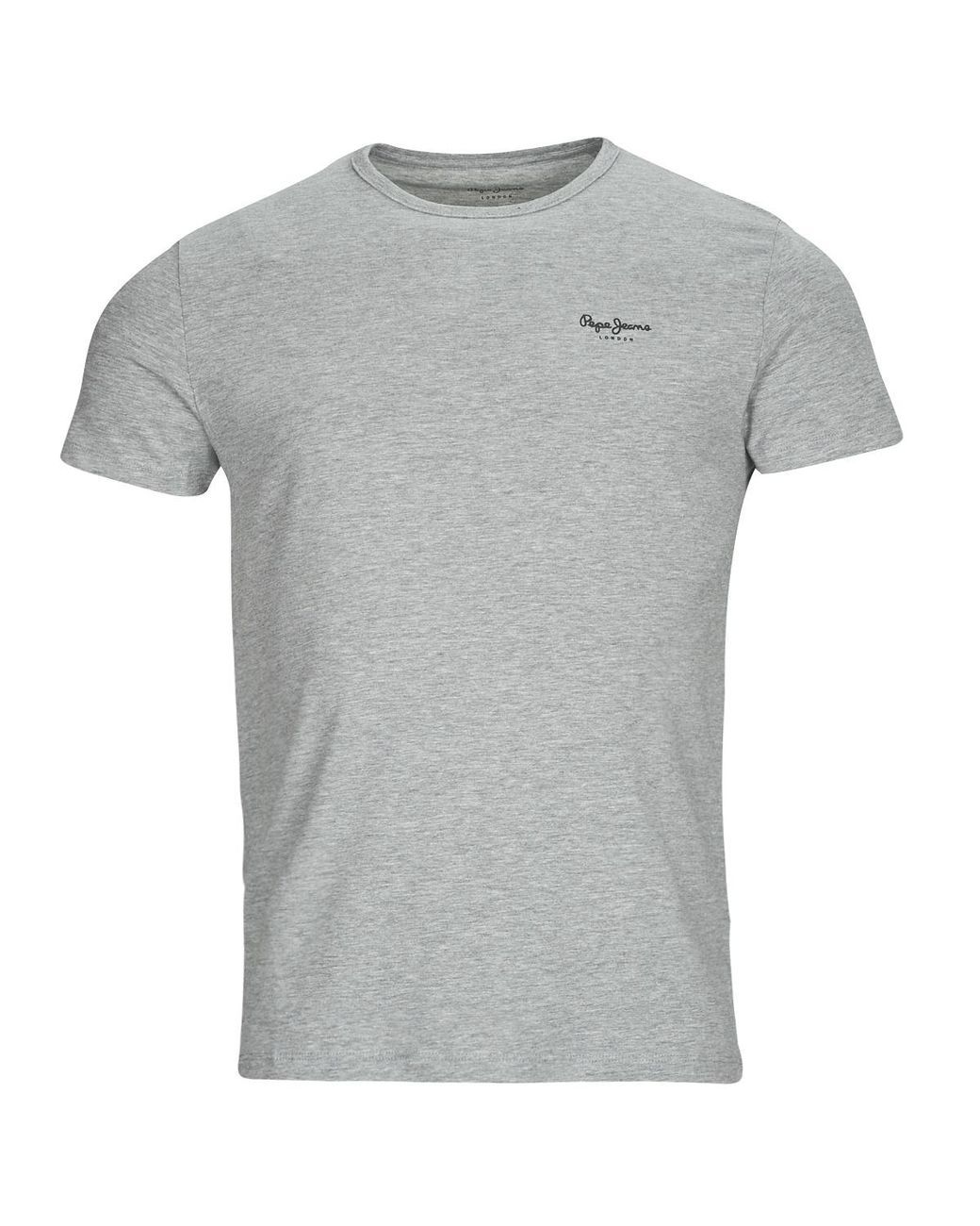 Pepe Jeans Gray T Shirt Original Basic 3 N for men