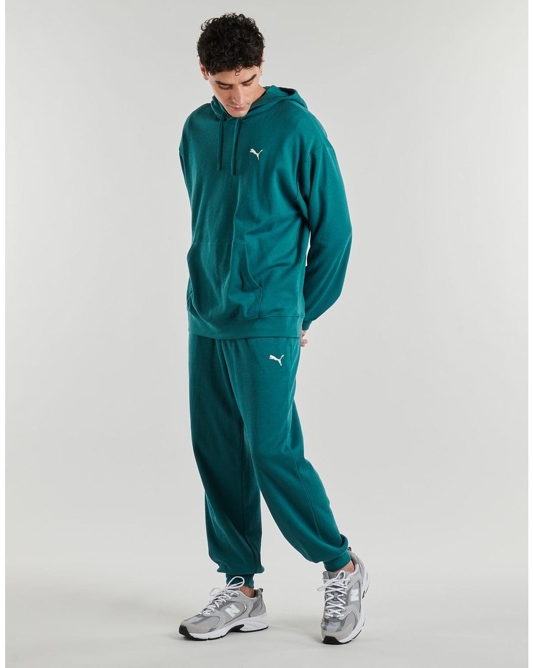 PUMA Green Tracksuit Bottoms Ess Elevated Sweatpants Tr Cl for men