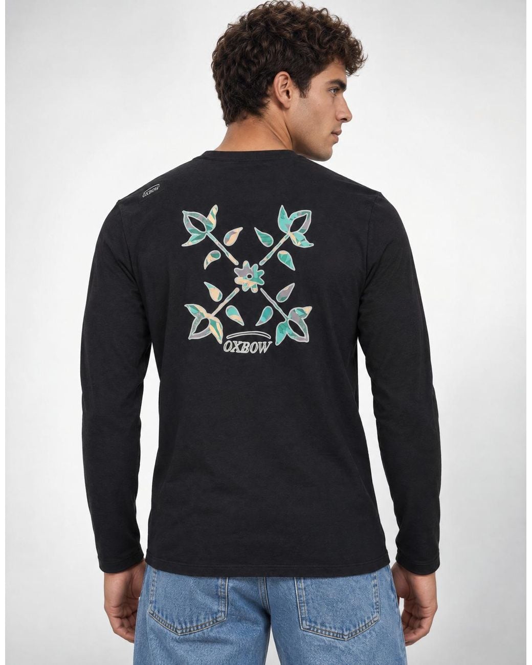 Oxbow Black Long Sleeve T-shirt S2tagtan for men