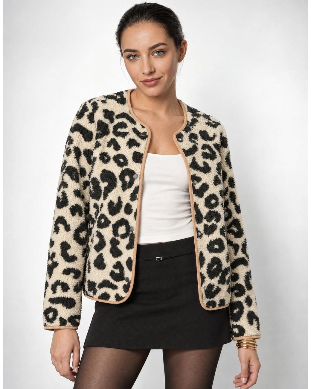 ONLY Black Jacket Onllona Life Teddy