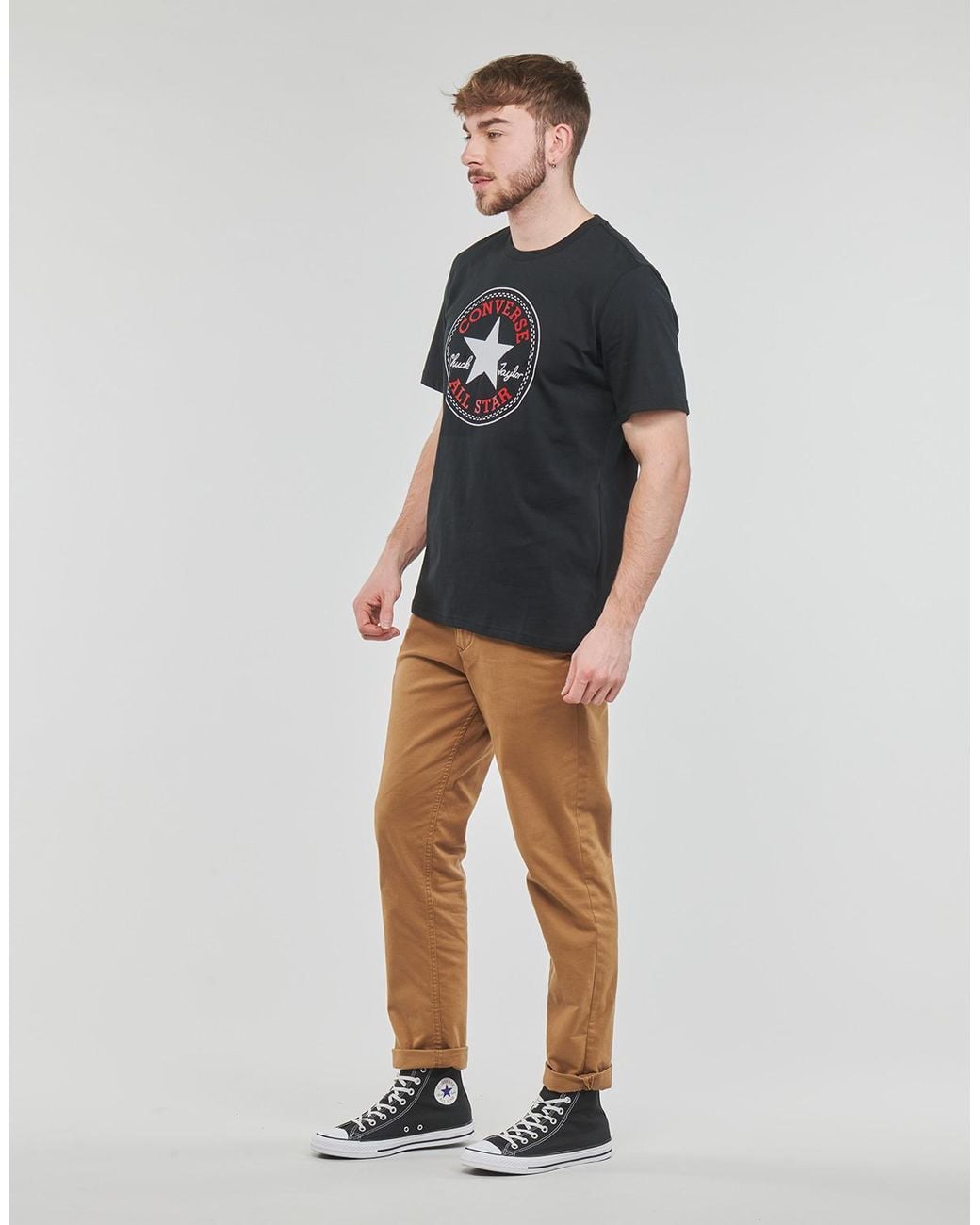 Converse Black T Shirt Go-to Chuck Taylor Classic Patch Tee
