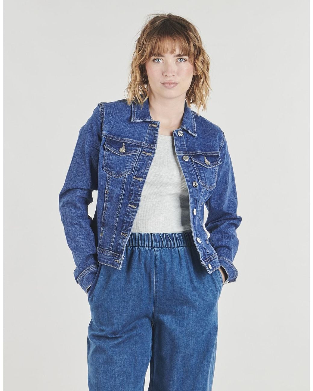 ONLY Blue Denim Jacket Onlwonder