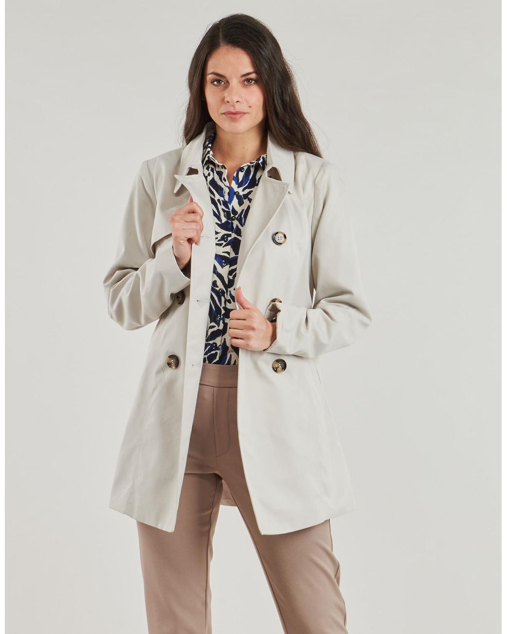 ONLY Natural Trench Coat Onlvalerie
