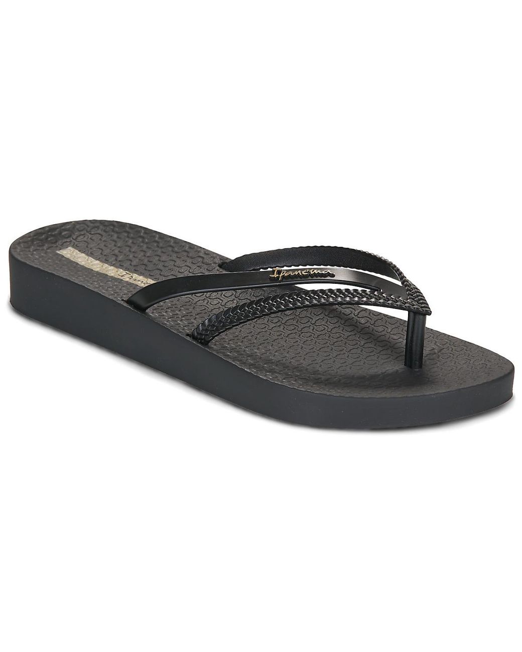 Ipanema Black Flip Flops / Sandals (shoes) Bossa Soft Fem V
