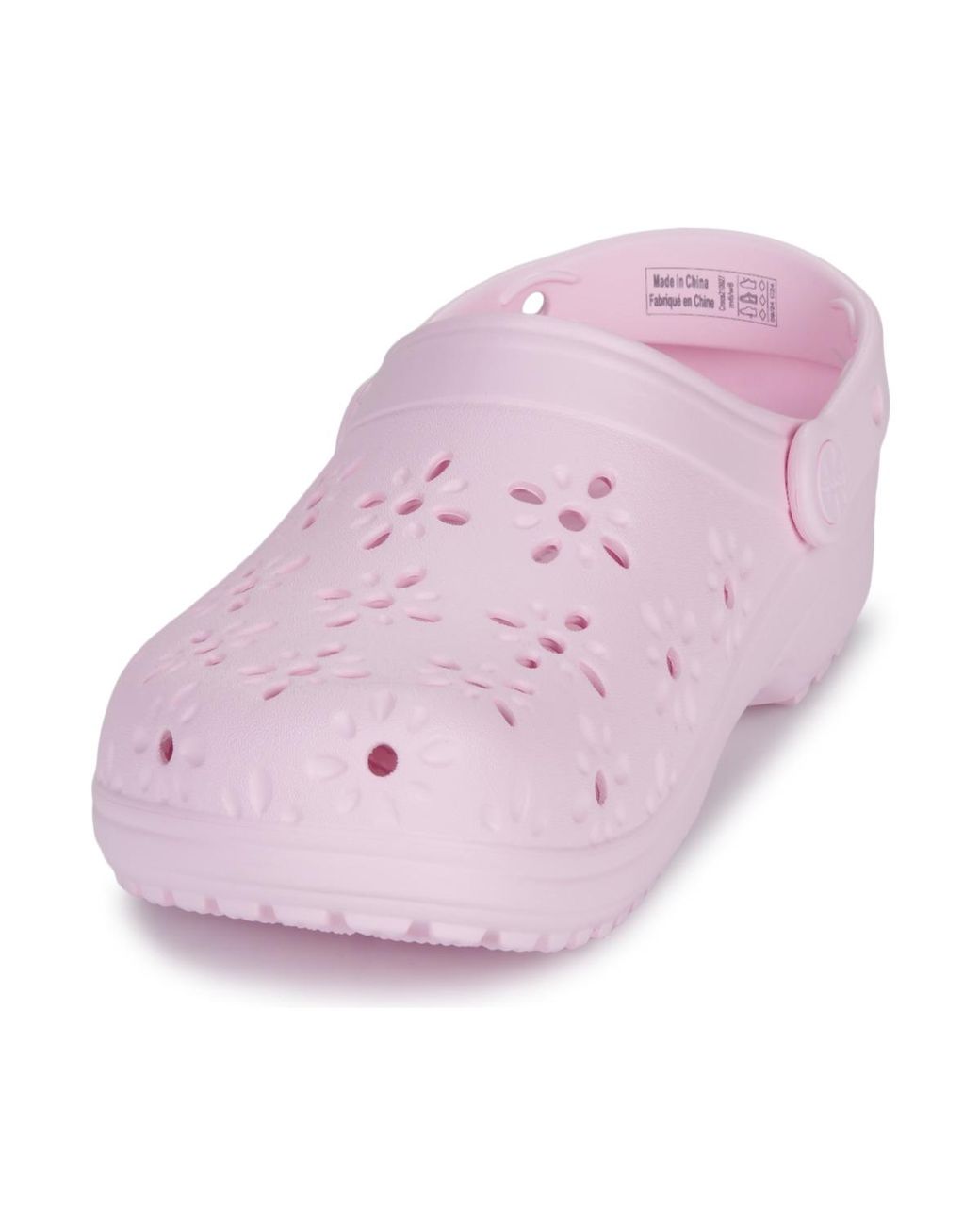 CROCSTM Purple Clogs (shoes) Classic Floral Cut Out Clog