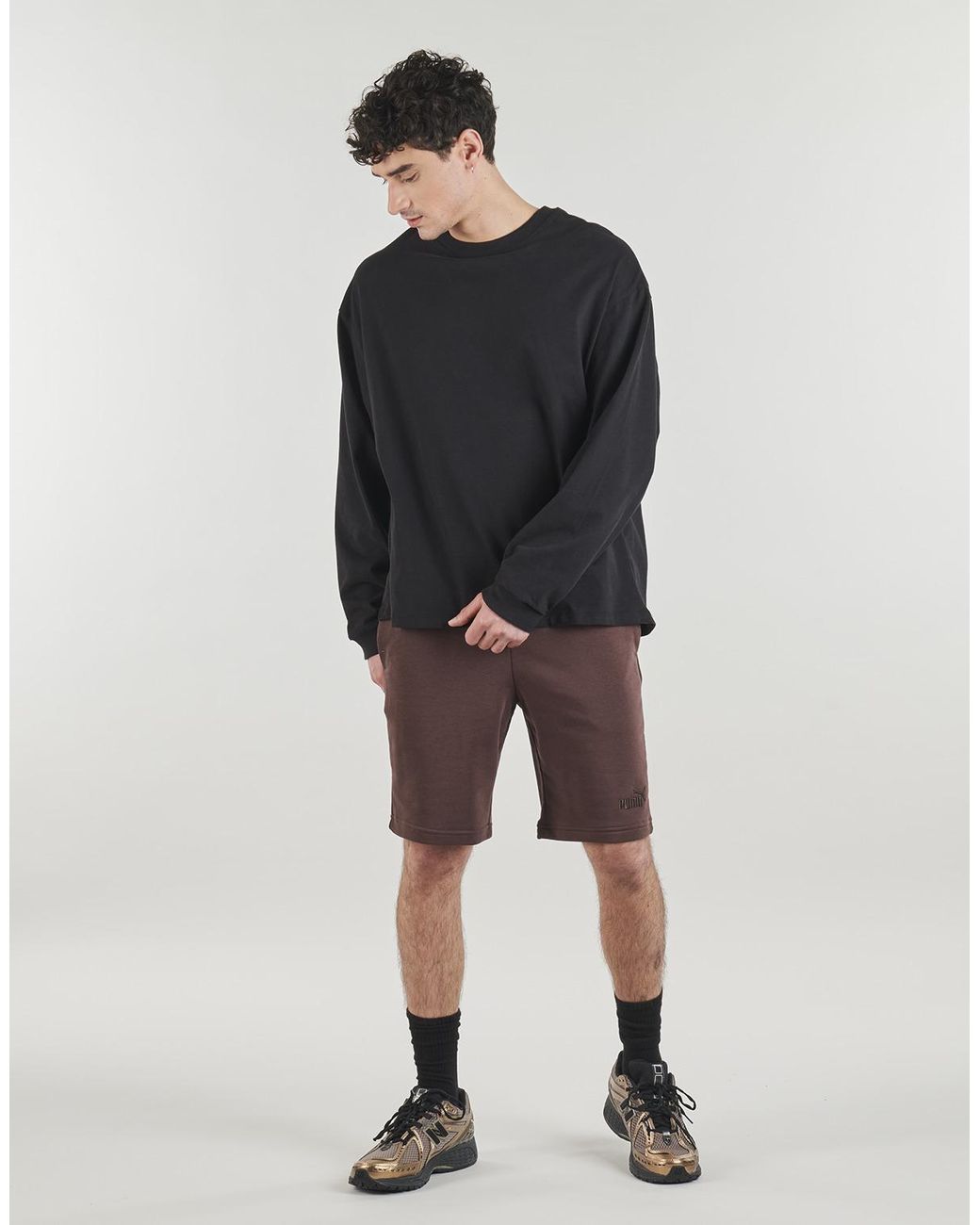 PUMA Purple Shorts Ess No. 1 Logo Shorts 10' for men