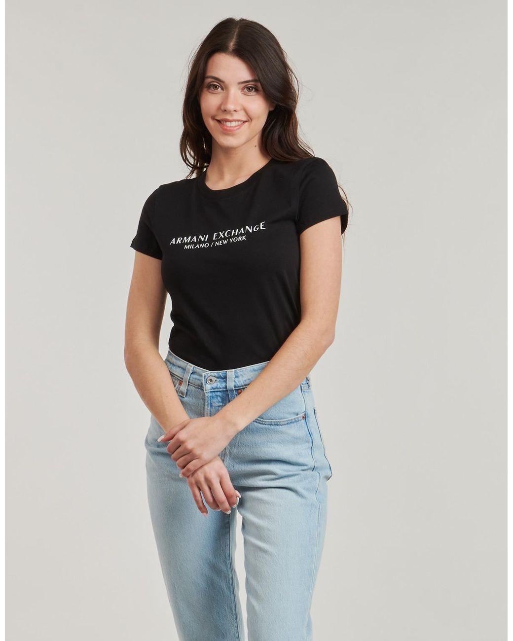 ARMANI EXCHANGE Black T Shirt 8nytab