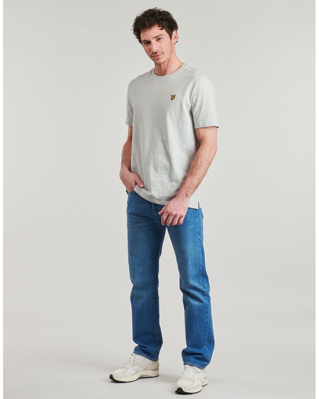 Lyle & Scott Gray T Shirt Slub T-shirt for men