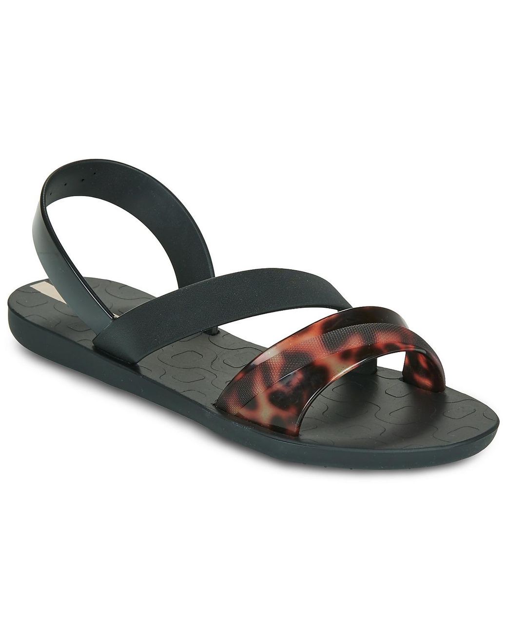 Ipanema Black Flat Sandals Vibrant Sandal Fem