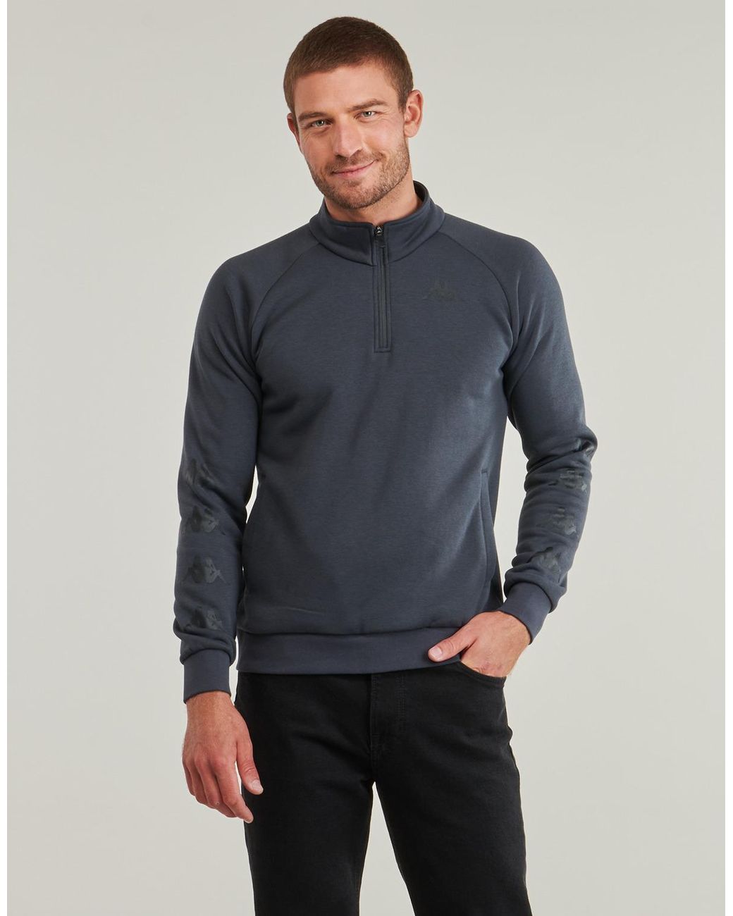 Kappa Blue Sweatshirts Gaspacio for men