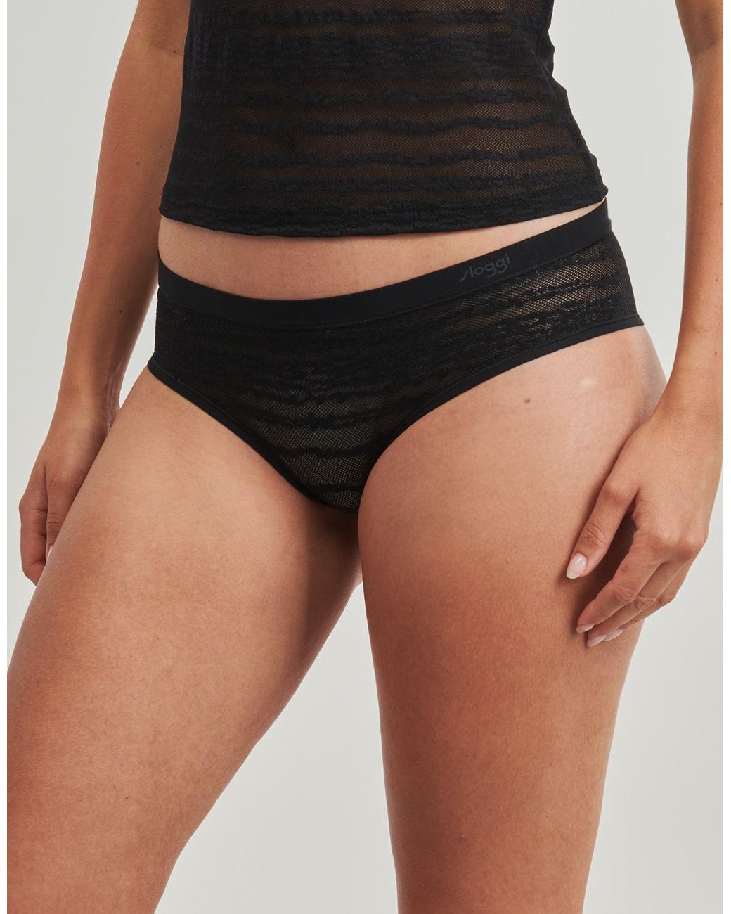 Sloggi Black Shorts Free Evolve Hipster Lace