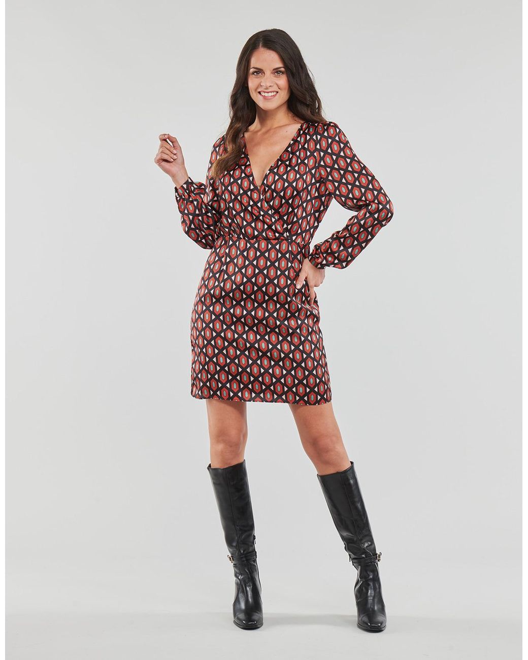 Naf Naf Red Lestudio Dress