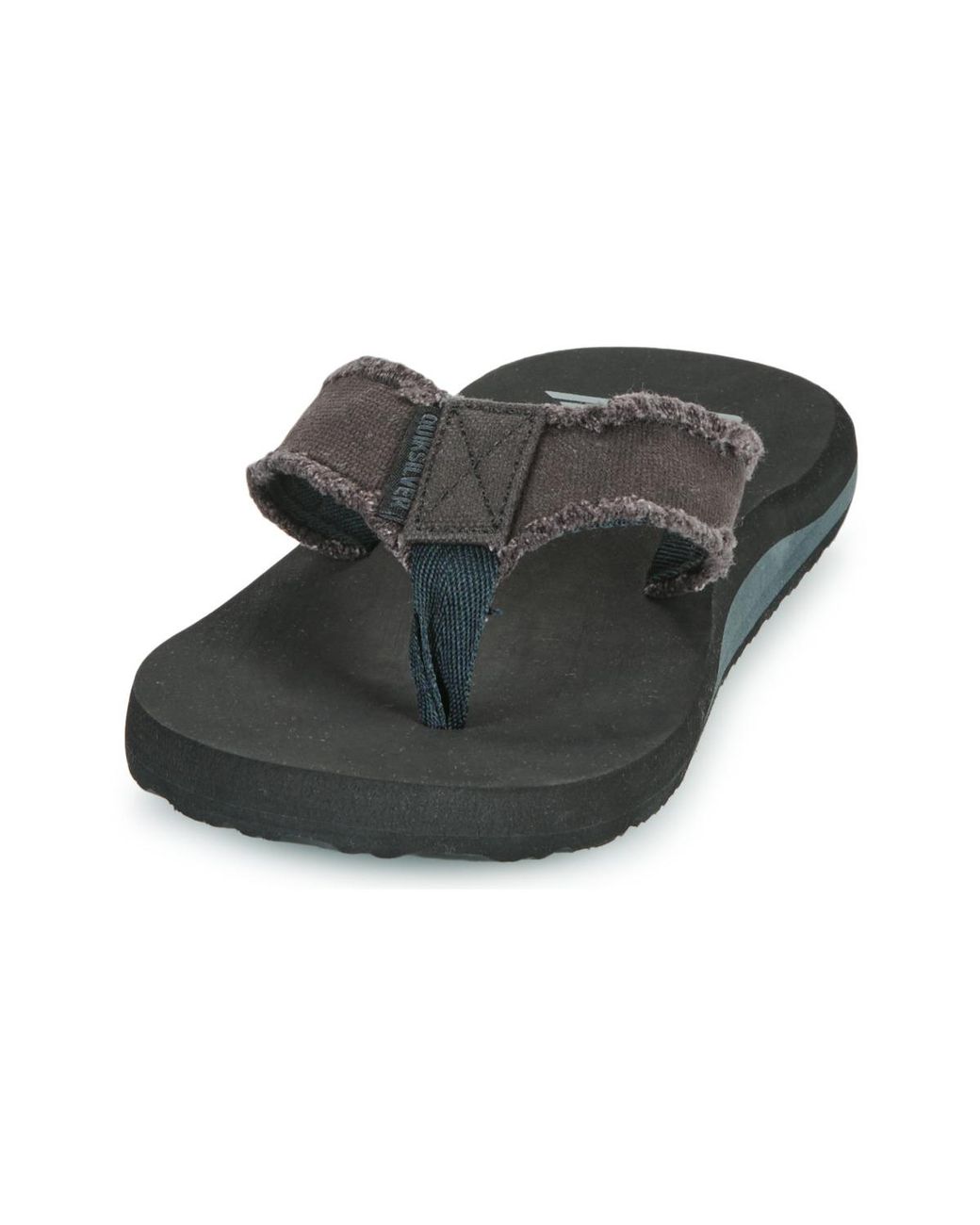 Quiksilver Black Monkey Abyss Flip Flops / Sandals (shoes) for men