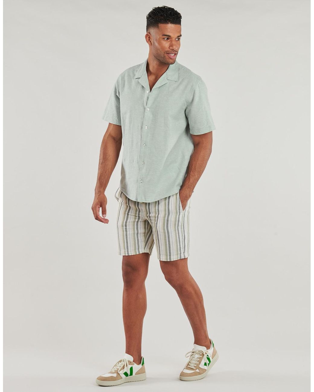 SELECTED Green Short Sleeved Shirt Slhregsun for men