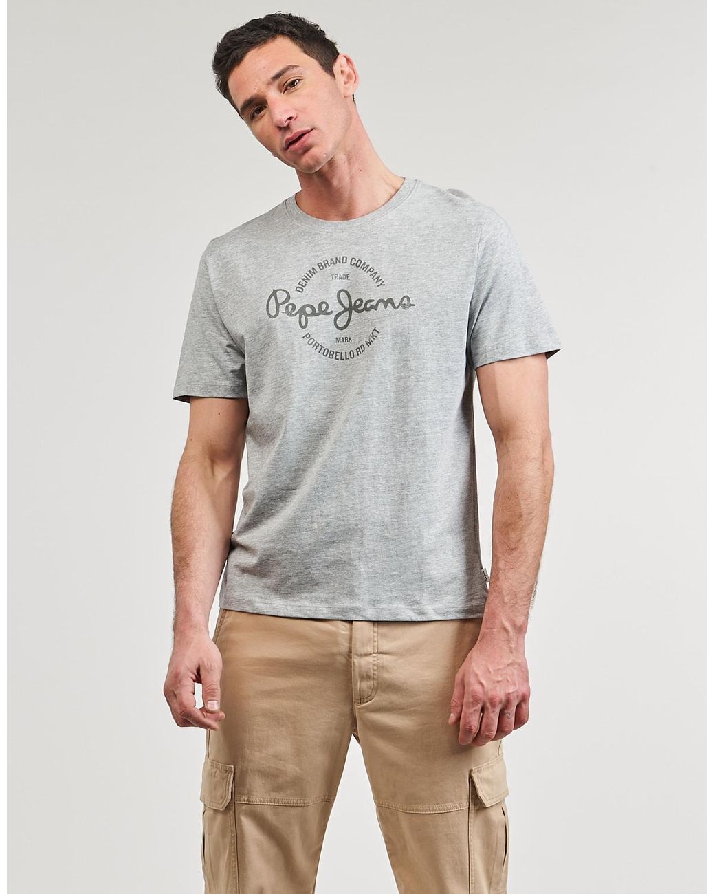 Pepe Jeans Gray T Shirt Craigton for men