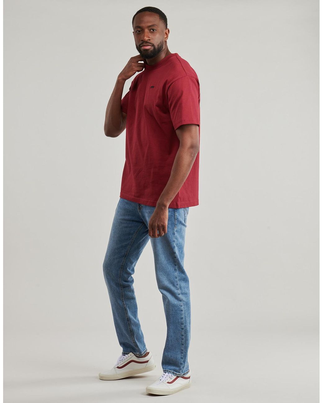 Vans Red T Shirt Salton Loose Ss for men
