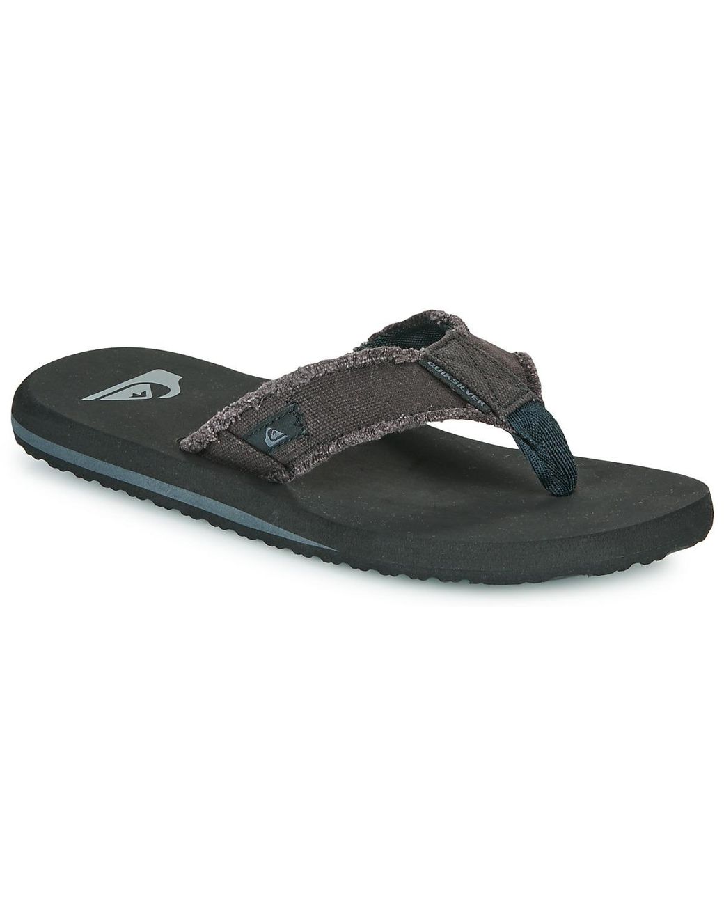 Quiksilver Black Monkey Abyss Flip Flops / Sandals (shoes) for men