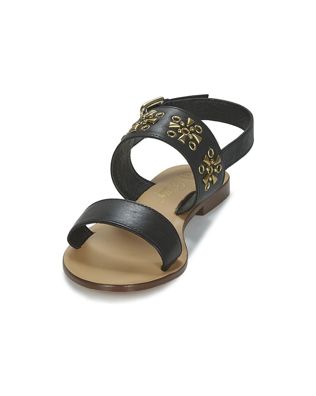 Betty London Metallic Flat Sandals Ikimi