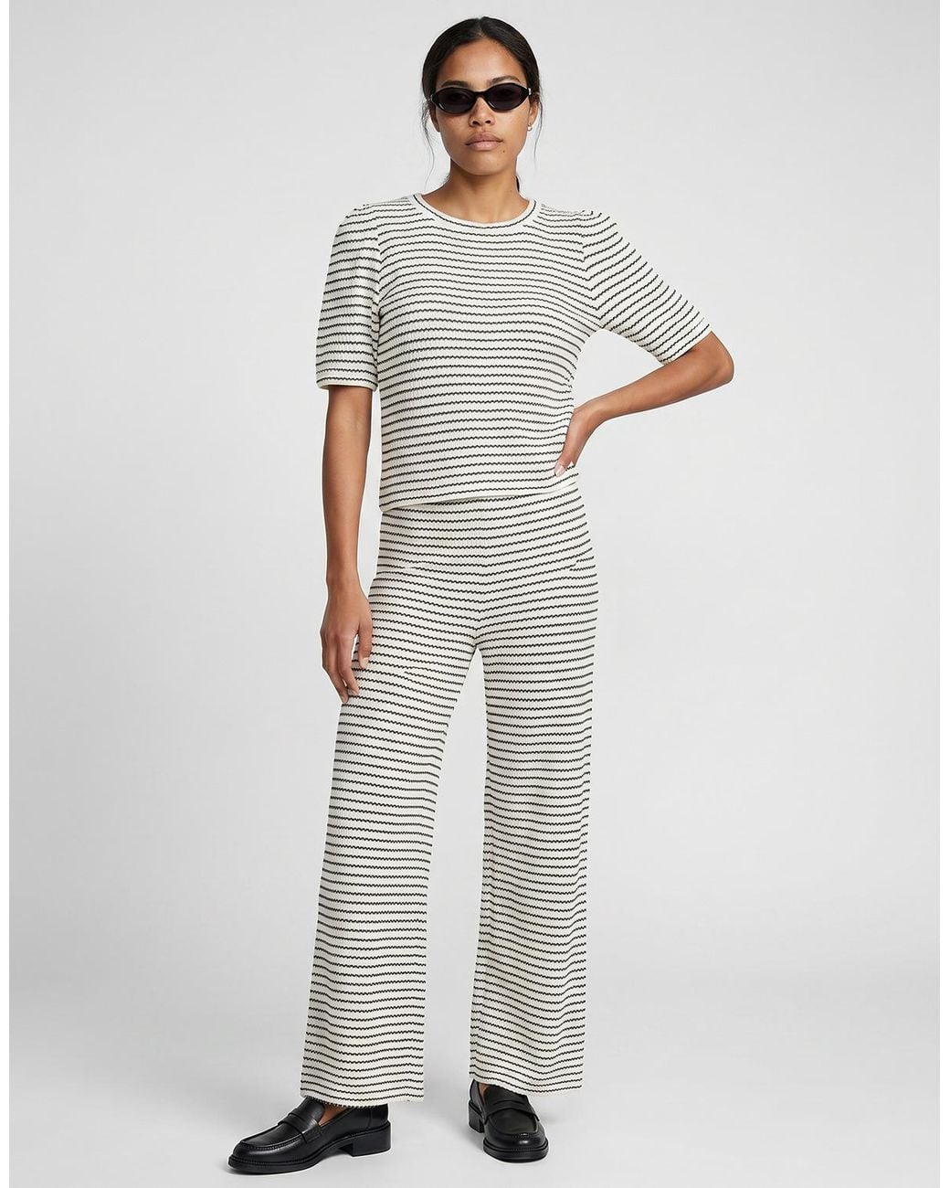 Vero Moda Gray Wide Leg / Harem Trousers Vmohia Hw Pant