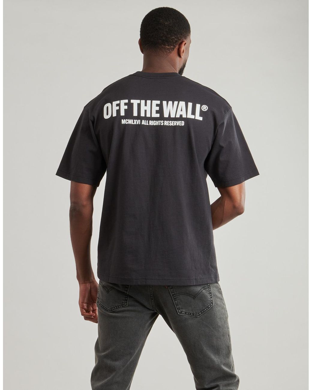 Vans Black T Shirt Original Standards Statement Ss for men