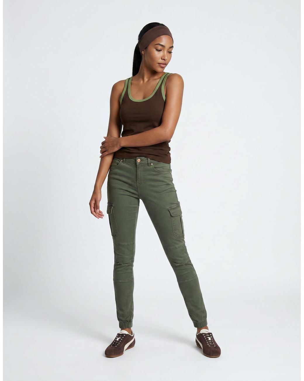ONLY Green Onlmissouri Trousers