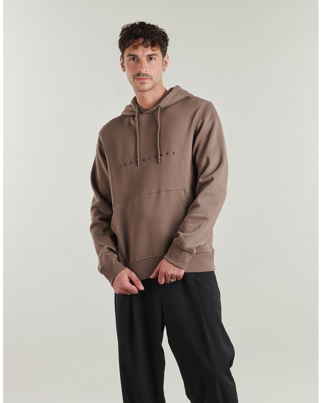Jack & Jones Green Hoodies Jjestar Jj Sweat Hood for men