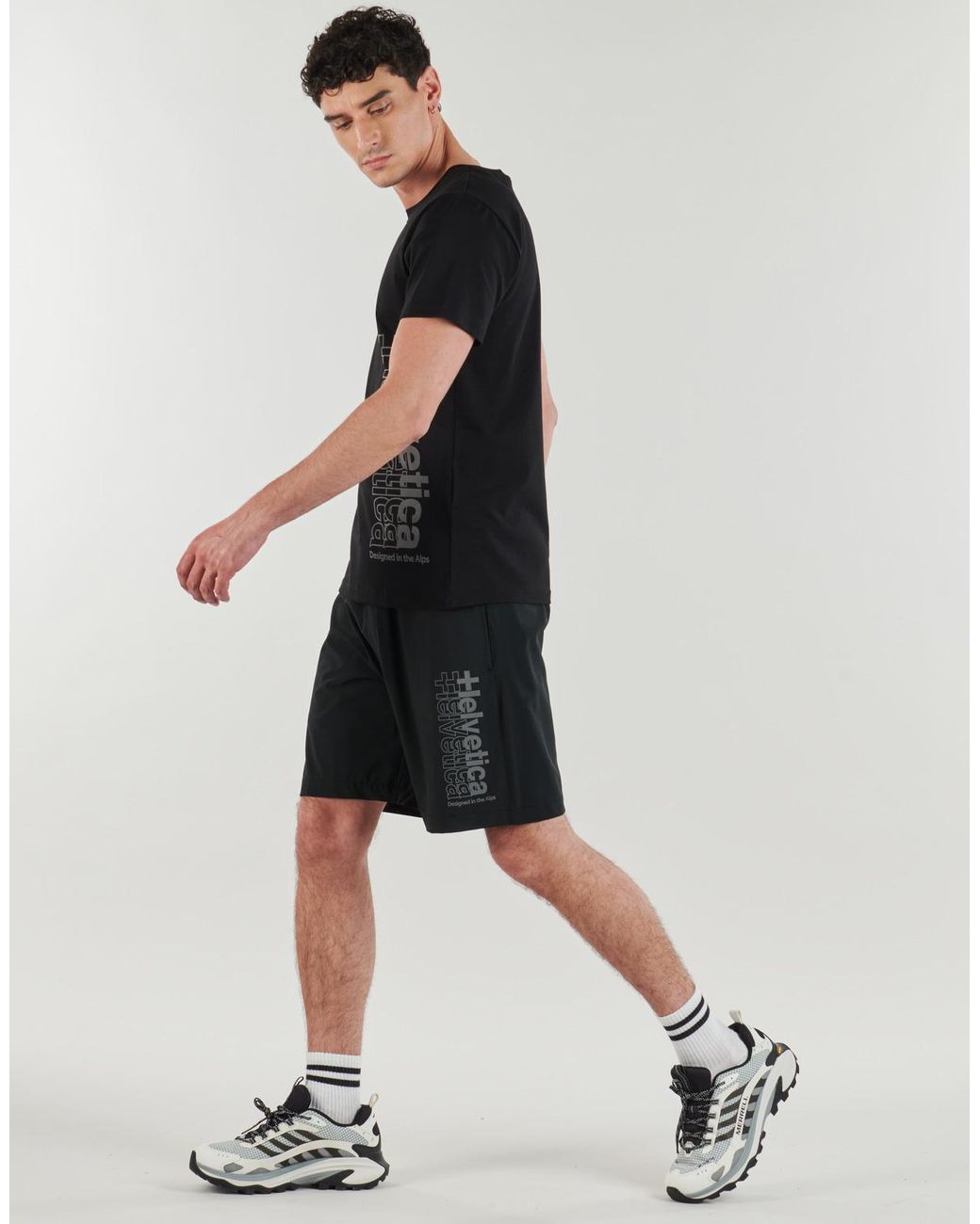 Helvetica Black Shorts Oakland for men