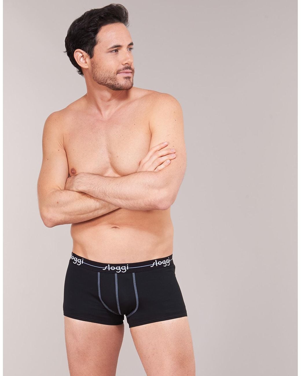 Sloggi Gray Men Start X 3 Boxer Shorts for men