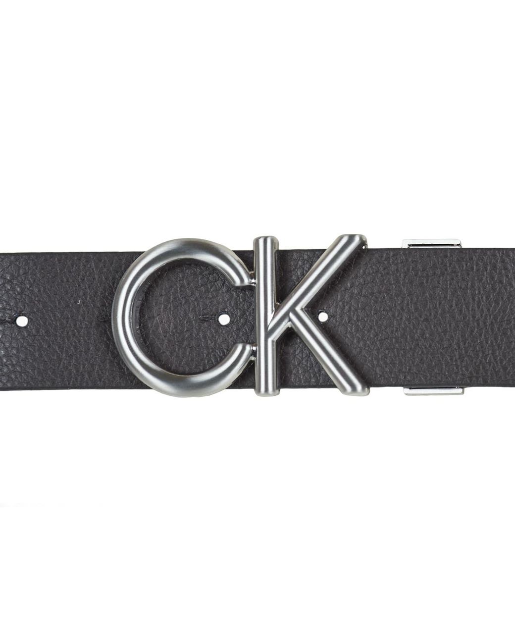 Calvin Klein Black Belt Adj/rev Ck Metal Bombe Pb 35mm for men