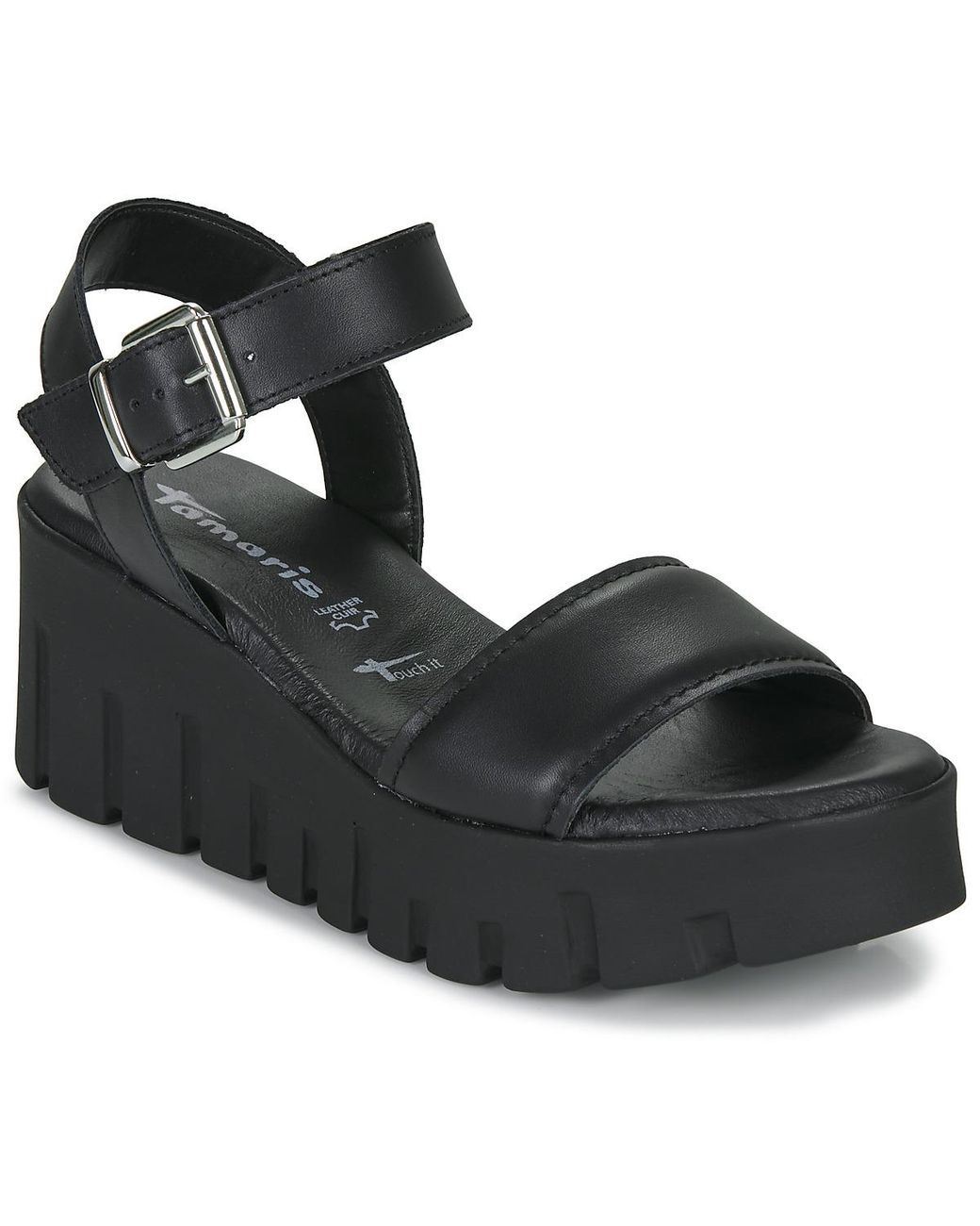 Tamaris Black Heeled Sandals 28712-003