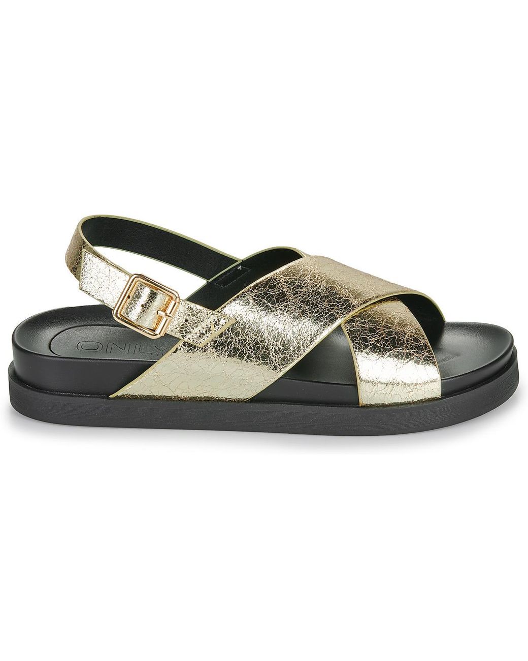 ONLY Metallic Flat Sandals Onlminnie-2 Pu Slingback Sandal