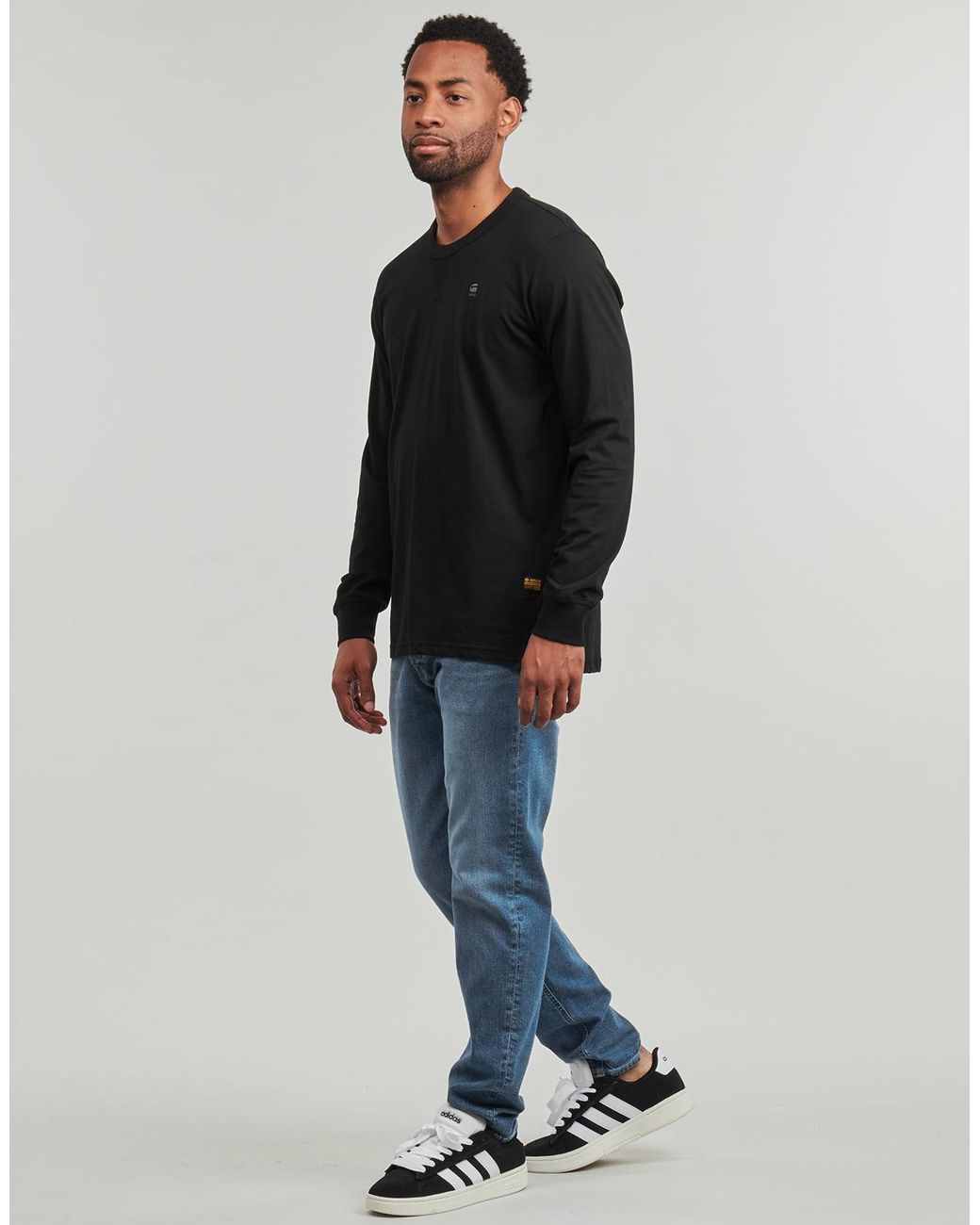 G-Star Black Long Sleeve T-shirt Nifous R T L\s for men