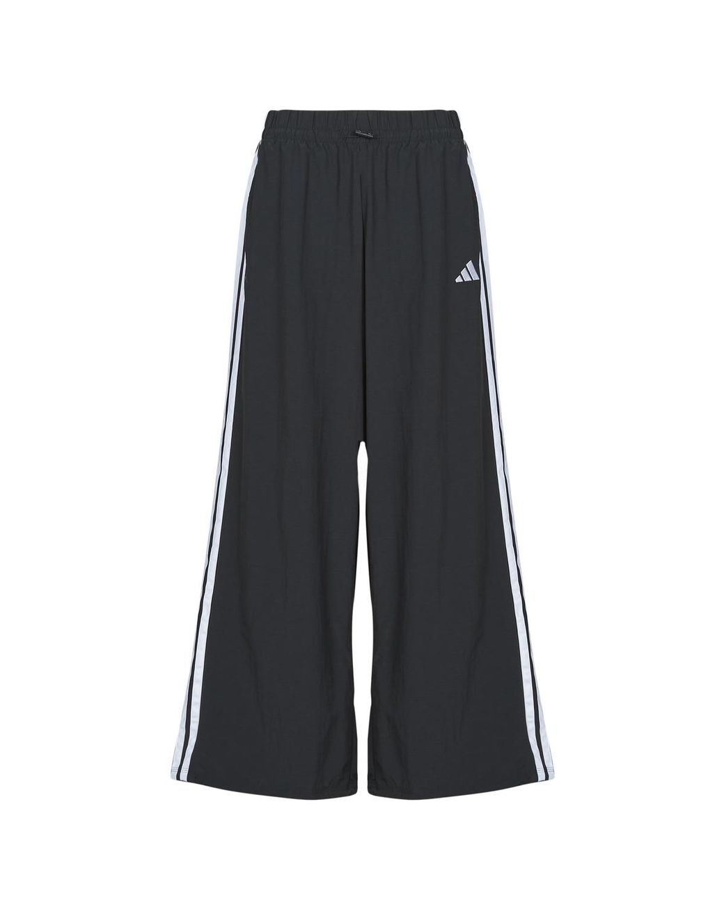 Adidas Black Tracksuit Bottoms Essentials 3-stripes Lifestyle Woven Parachute Tracksuit Bottoms