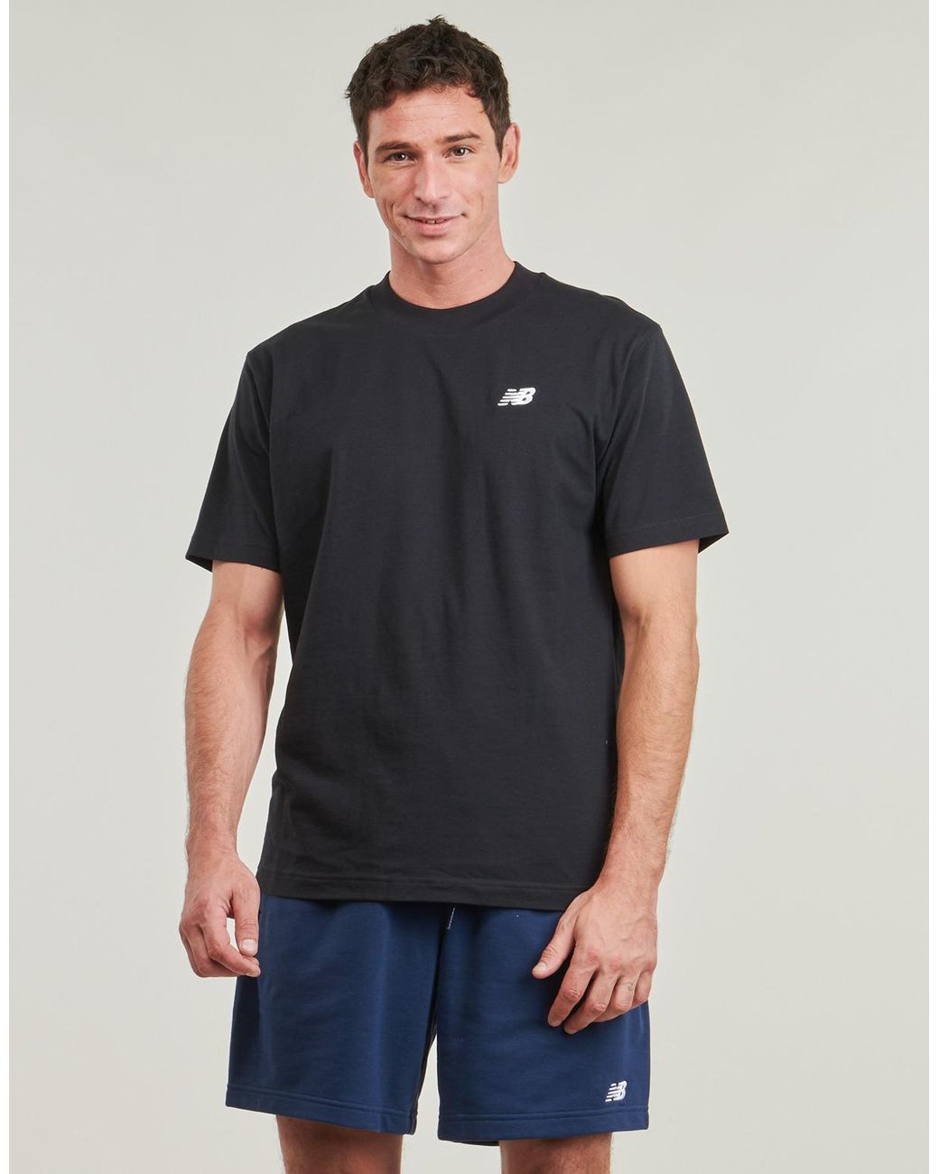 New Balance Black Sport Essentials Logo Printed T-Shirt for men