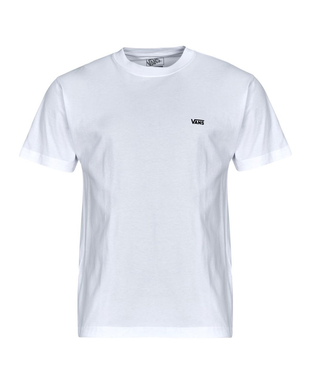 Vans White T Shirt Left Chest Ss for men