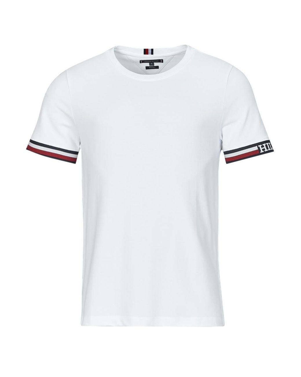 Tommy Hilfiger T Shirt Monotype Bold Gstipping Tee in White for Men | Lyst  UK | T-Shirts