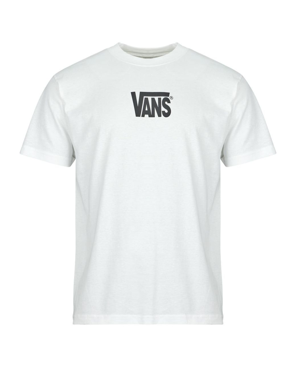Vans White T Shirt Stretch Logo Ss Tee for men