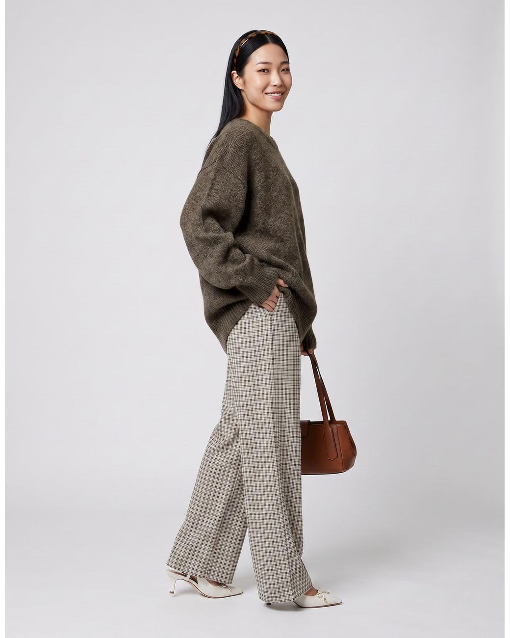Vila Gray Sweater Vimarley L/s Knit Pullover