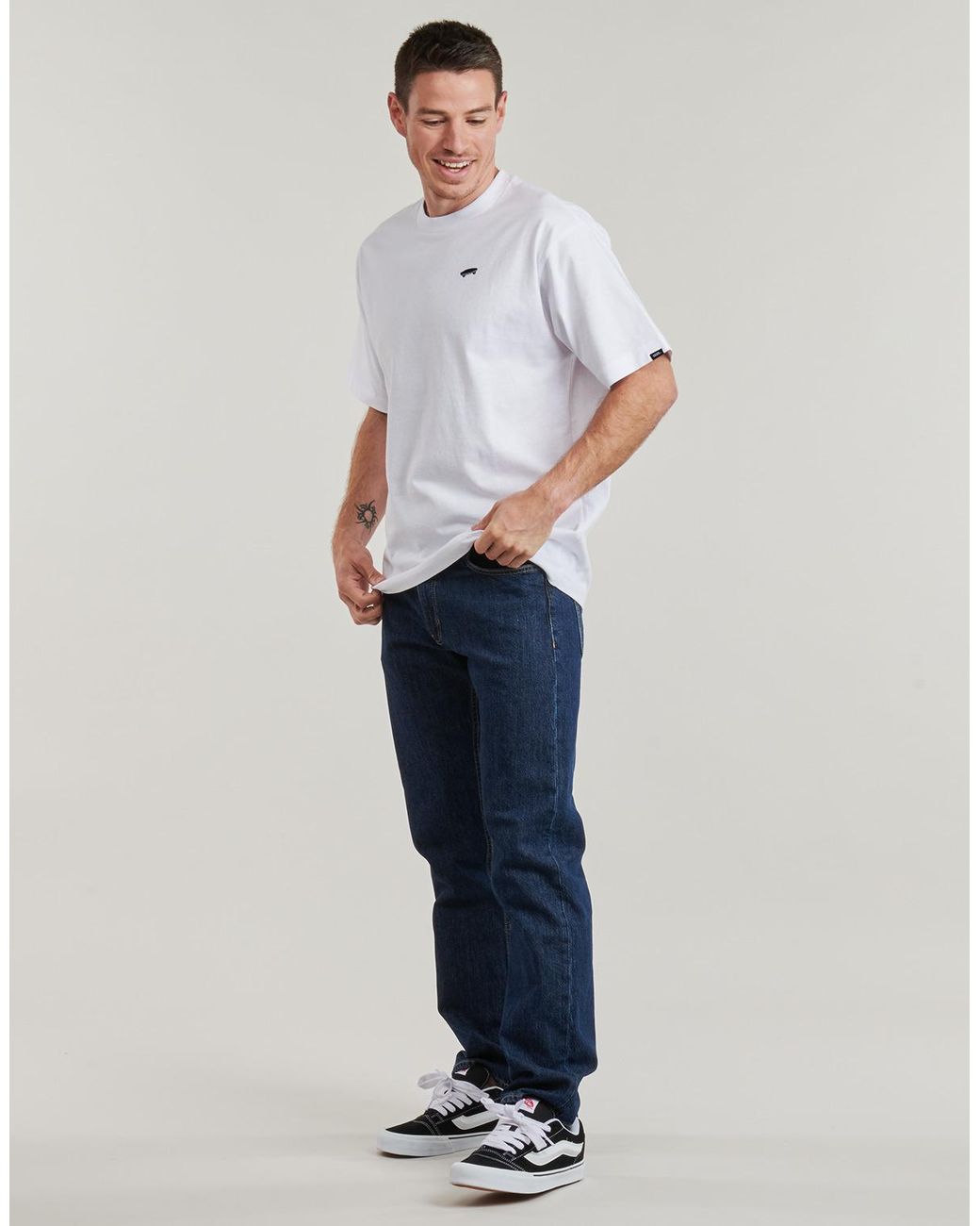 Vans White T Shirt Salton Loose Ss for men