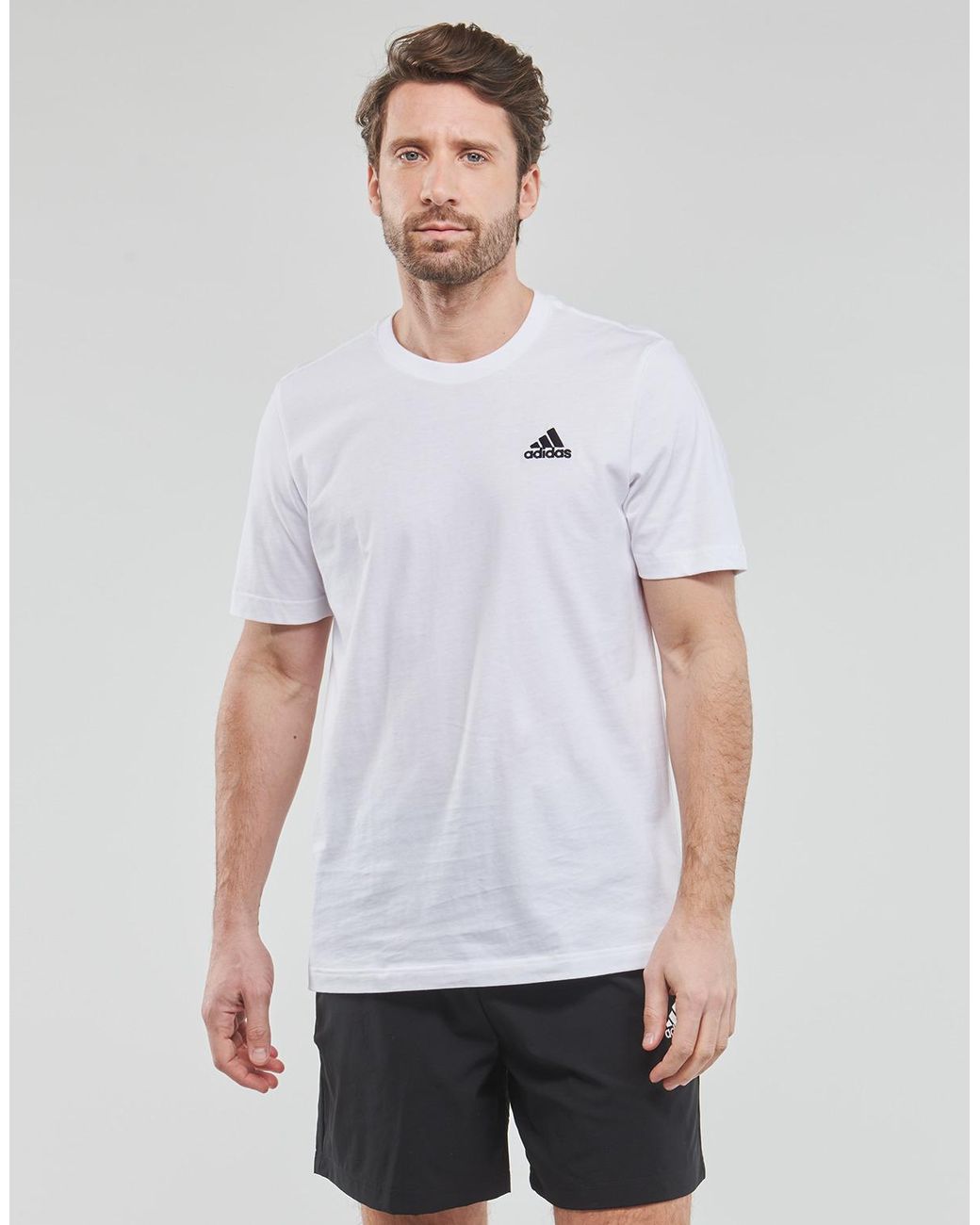 Adidas Blue T Shirt Sl Sj T for men