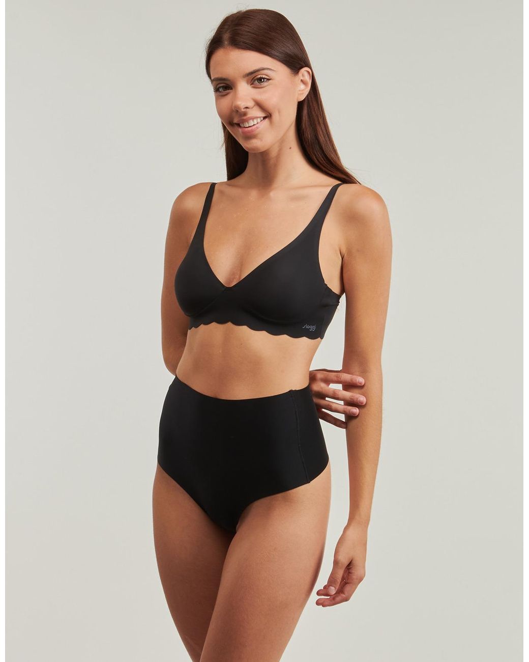 Sloggi Black Triangle Bras And Bralettes Zero Microfibre 2.0 Soft Bra Pack De 2