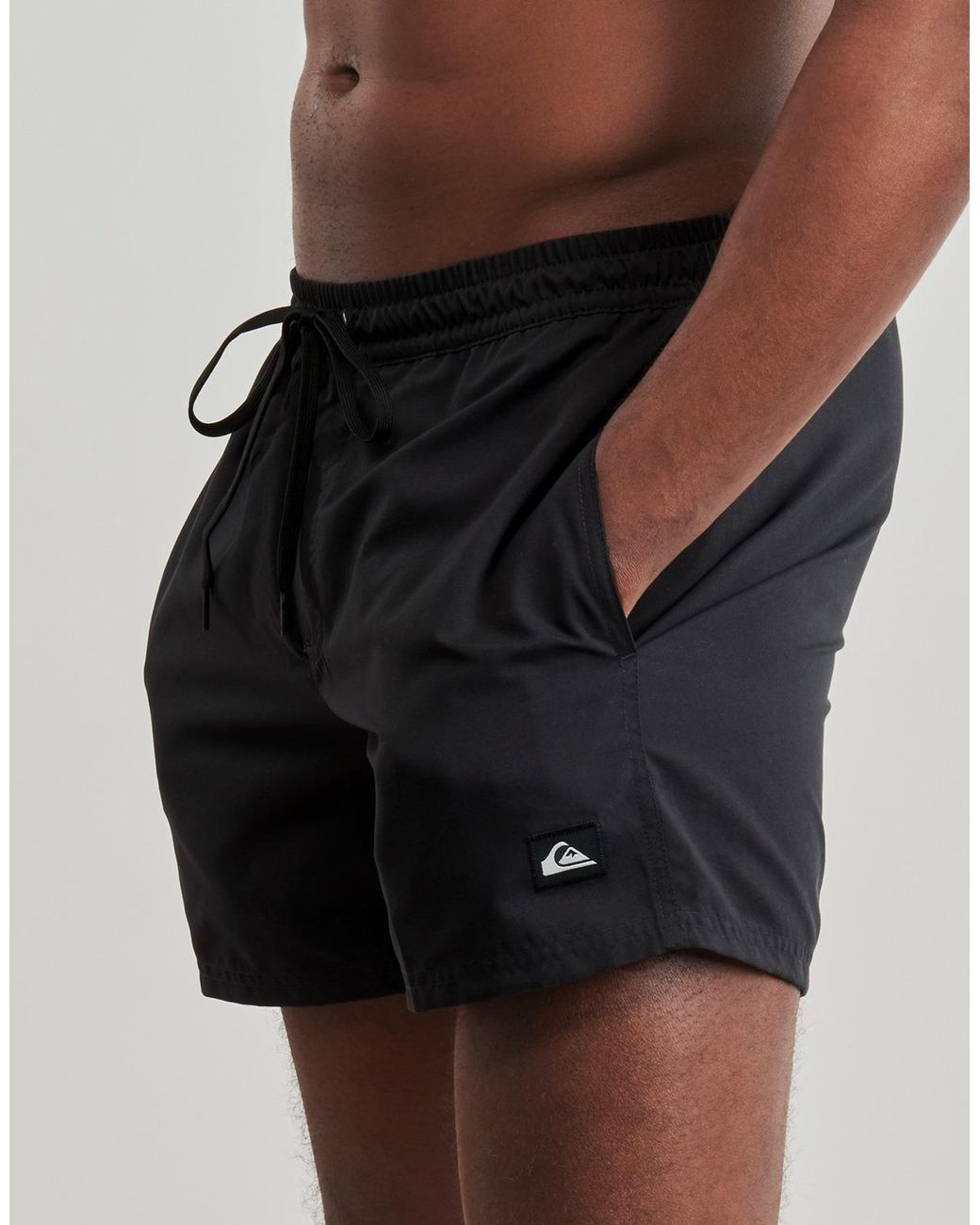 Quiksilver Black Trunks / Swim Shorts Everyday Solid Volley 15 for men