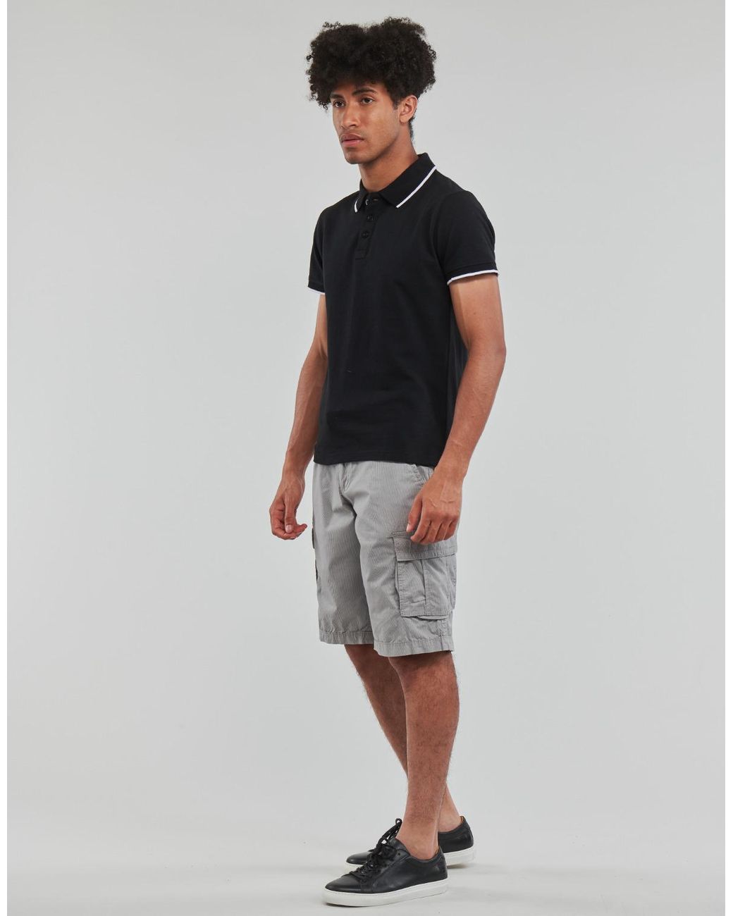 Teddy Smith Gray Sytro 3 Shorts for men