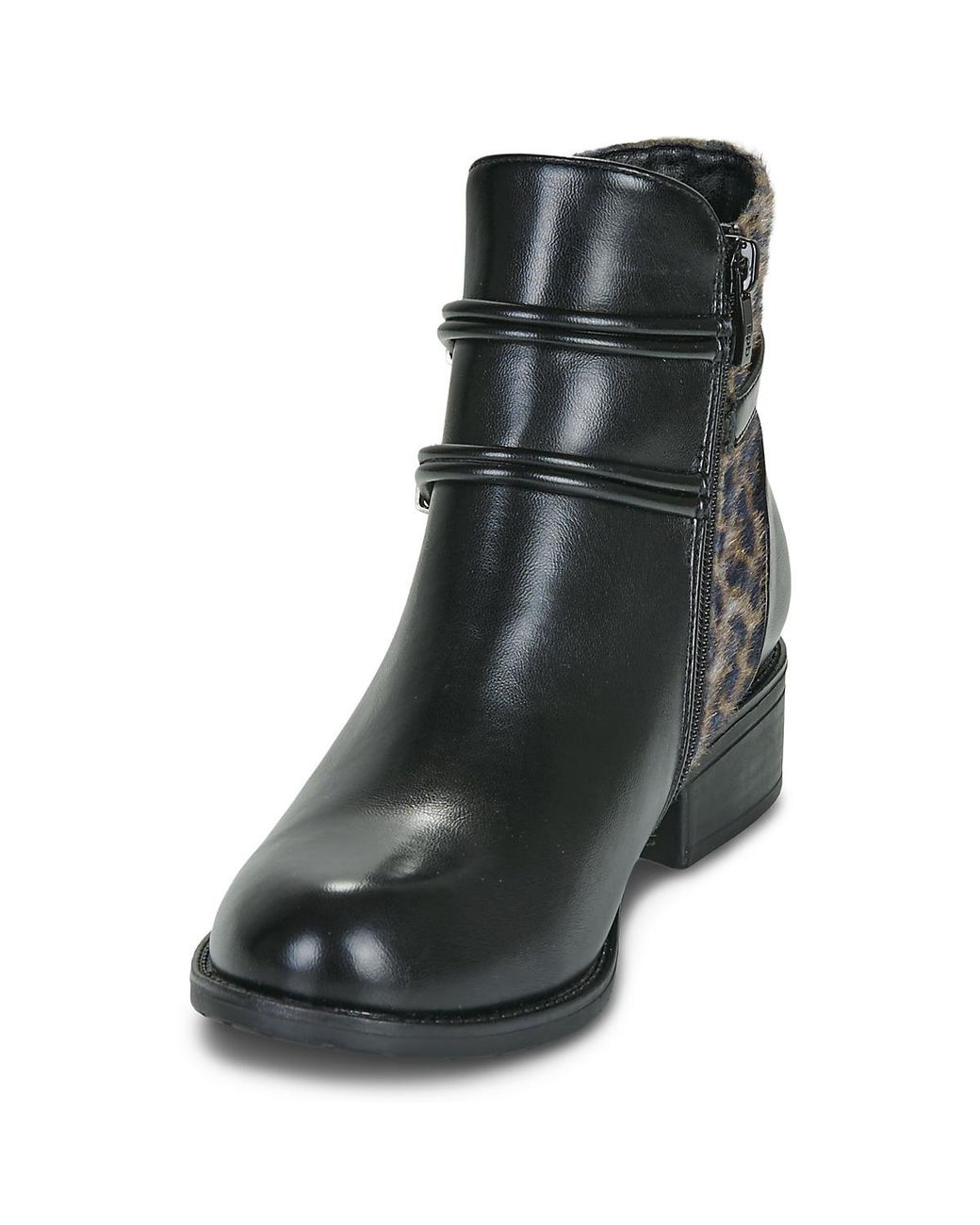 Les Petites Bombes Black Mid Boots Maram